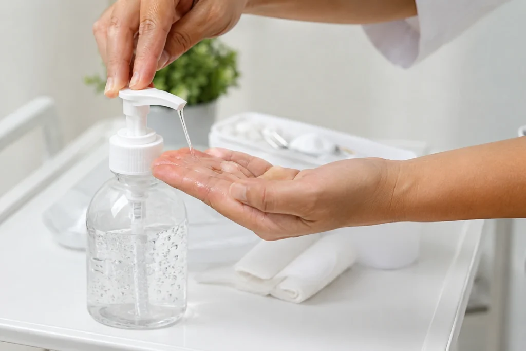 Higienização das mãos antes do cateterismo intermitente