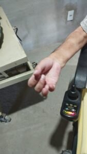 palma da mão direita de tetraplégico