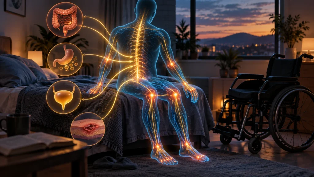 Representação simbólica de estímulos internos do corpo aumentando a dor neuropática após lesão medular