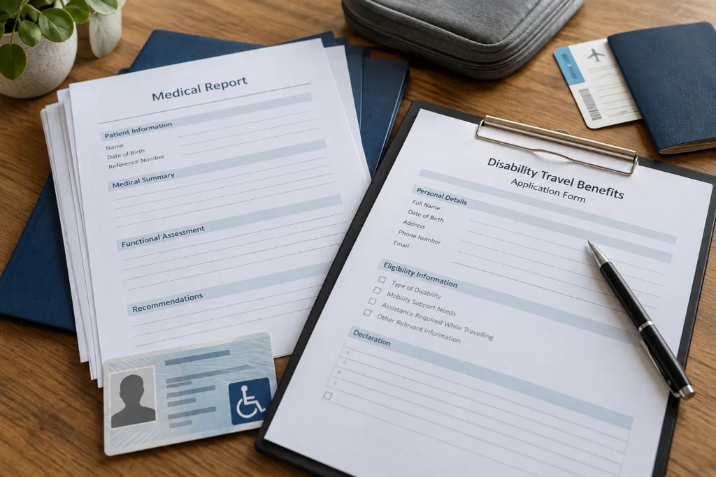 Documentos e relatório médico para solicitar passe livre para PCD